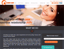 Tablet Screenshot of ledgerleads.com